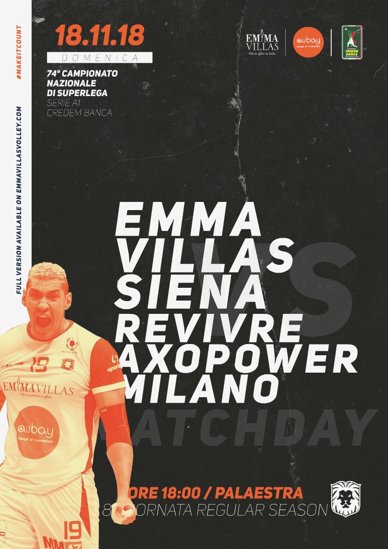 8 - Match Program Emma Villas Siena 2018/2019