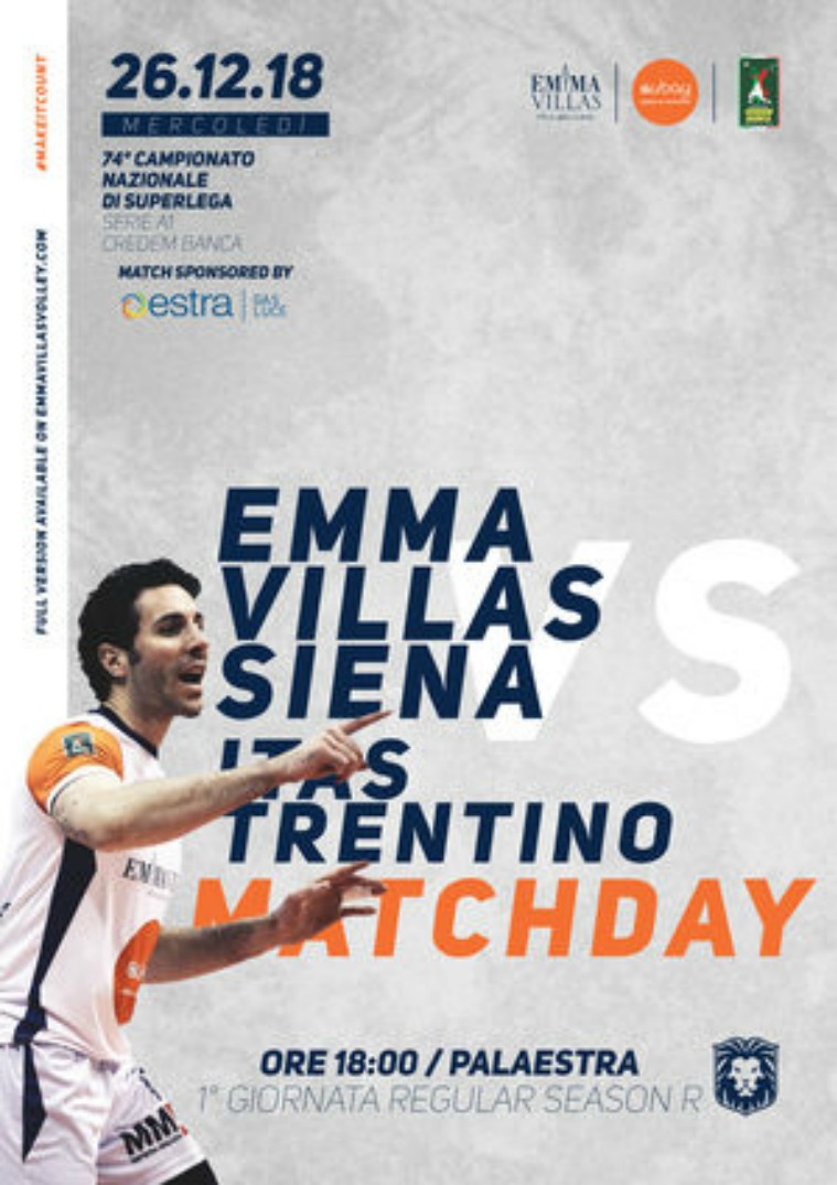 Match Program Emma Villas Siena 2018/2019 1R - Match Program Emma Villas Siena 2018/2019