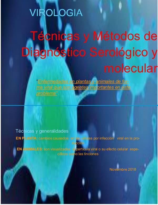 Mi primera revista Cartilla metodos moleculares y serelogicos