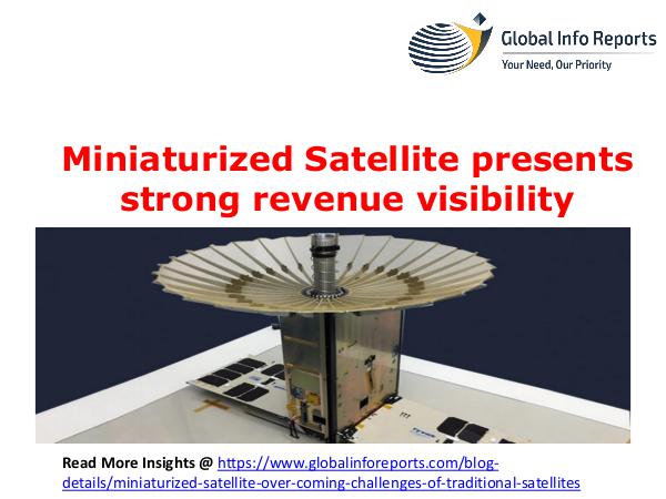Miniaturized Satellite presents strong revenue vis