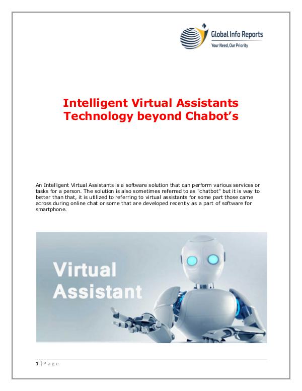 Global Info Reports Intelligent Virtual Assistants