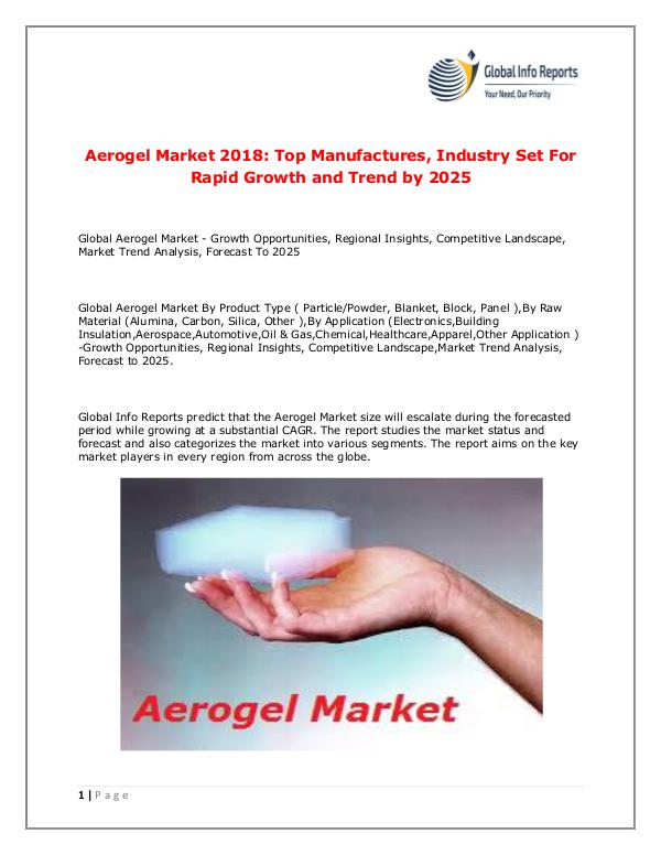 Aerogel Market 2018