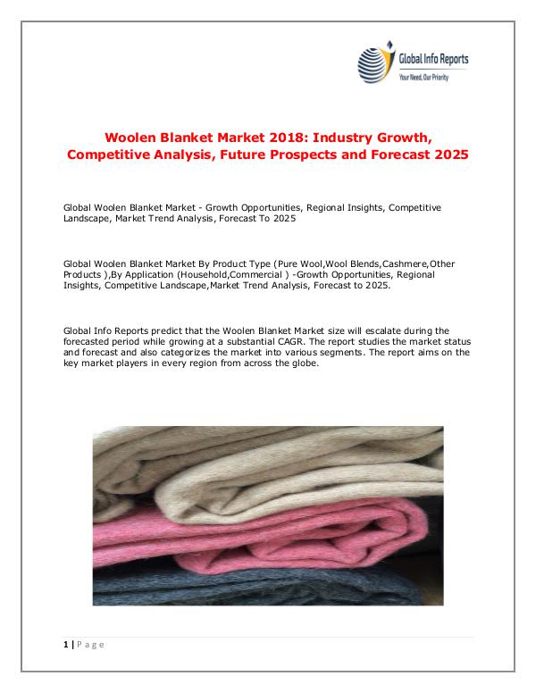 Global Info Reports Woolen Blanket Market 2018