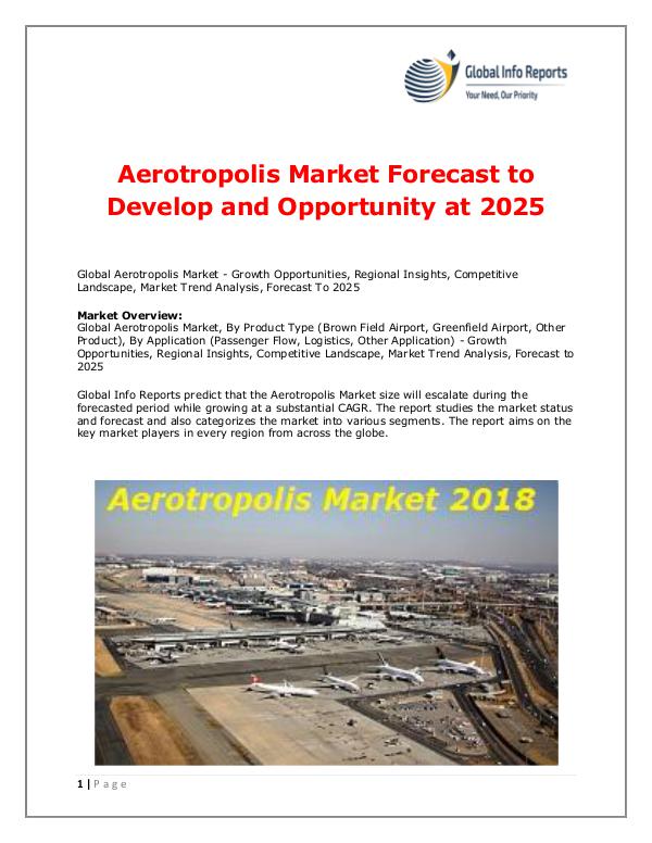 Global Info Reports Aerotropolis Market 2018