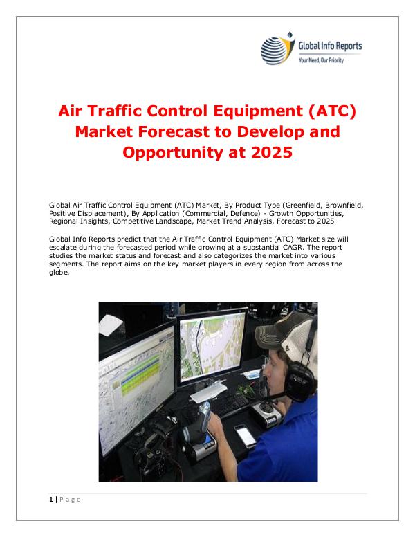 Global Info Reports Air Traffic Control Equipment (ATC) Market 2018