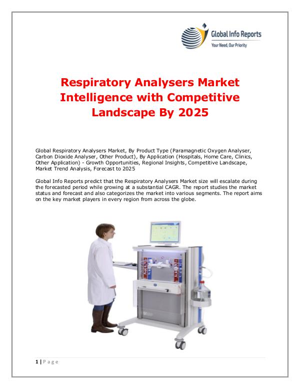 Global Info Reports Respiratory Analysers Market 2018