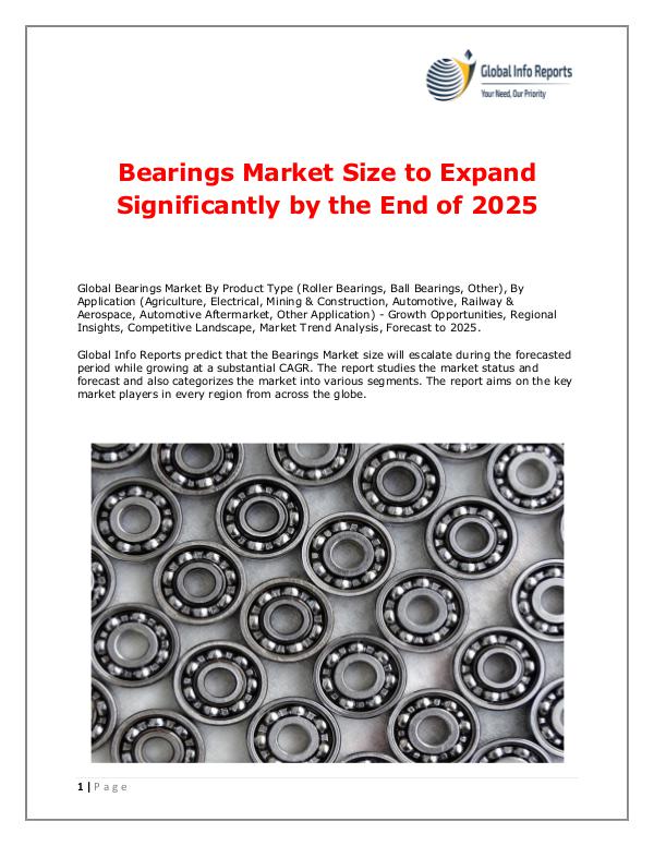 Bearings Market 2018