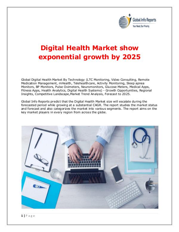 Global Info Reports Digital Health Market 2018