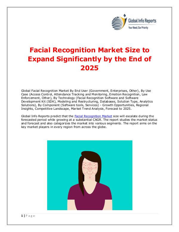 Global Info Reports Facial Recognition Market 2018