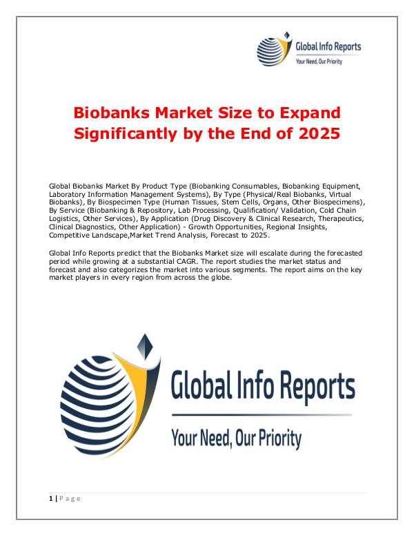 Biobanks Market 2018