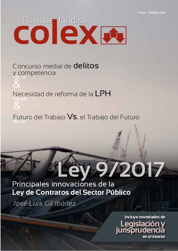 Revista Juridica Colex mayo colex-febrero-2018