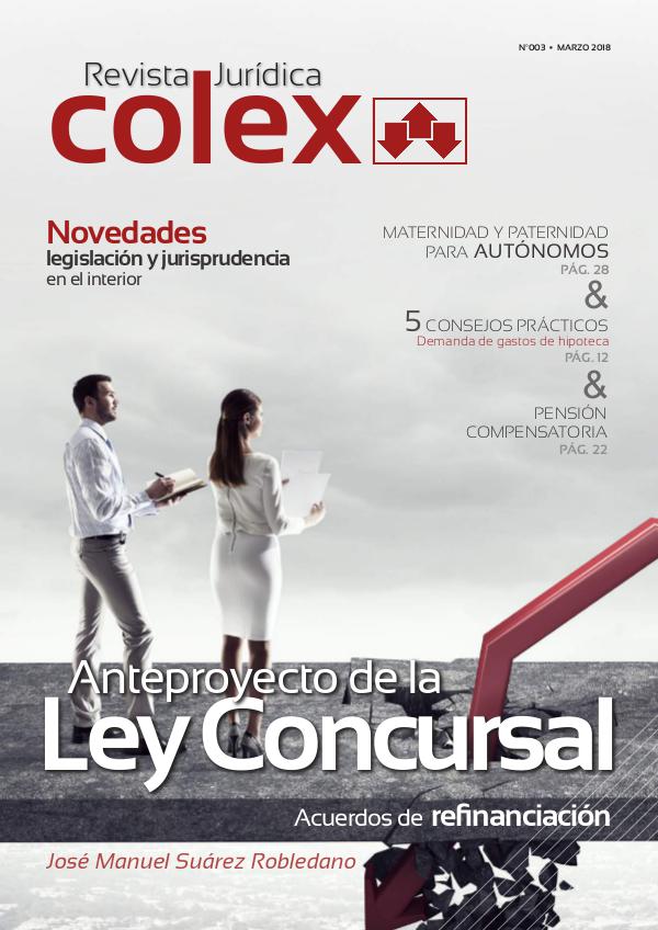 Revista Juridica Colex mayo colex-marzo-2018