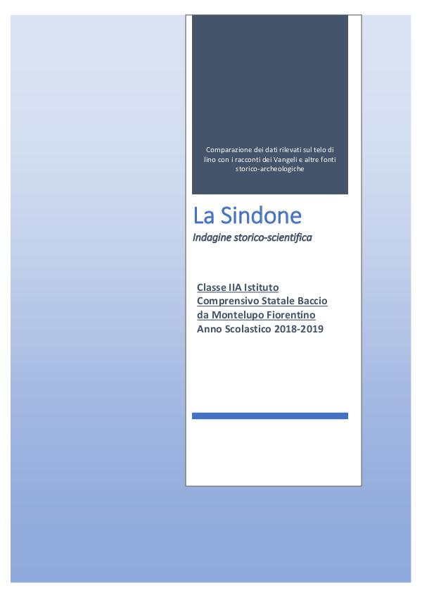 My first Magazine La Sindone classe 2A-converted