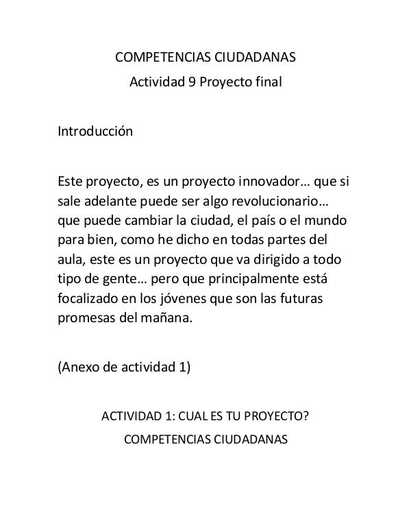 Actividad 9 Proyecto final PROYECTO FINAL