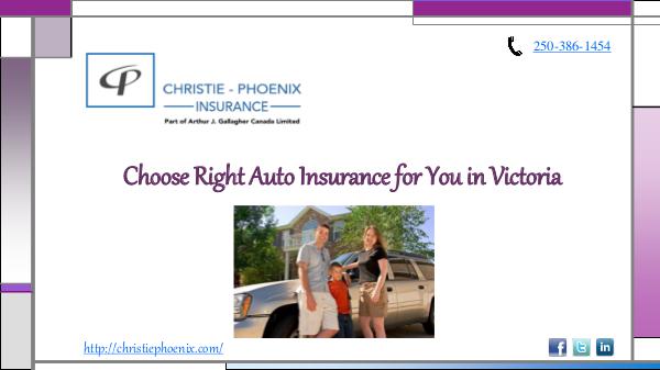 Choose Right Auto Insurance for You in Victoria