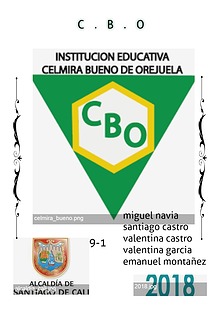 INSTITUCION EDUCATIVA CBO