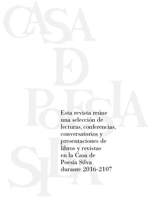 Revista Casa Silva Nos. 30 - 31 R.CasaSilva 30-31 completa