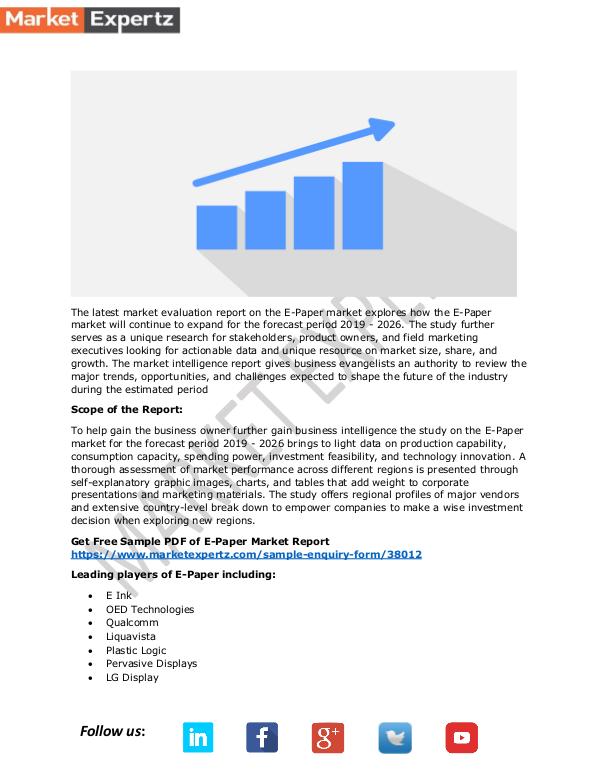 E-Paper Market Size & Share to See Modest Growth E-Paper