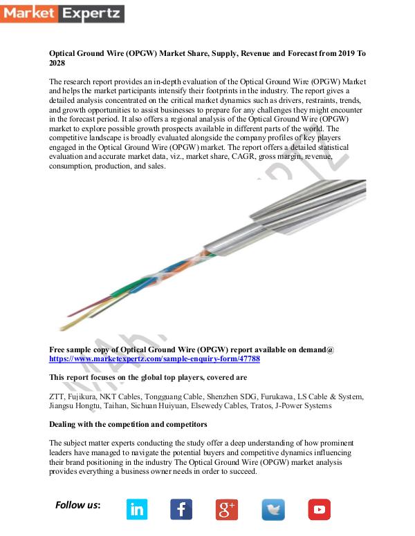 My first Publication Optical Ground Wire (OPGW)