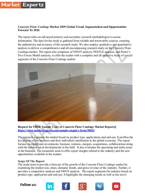 My first Publication Concrete Floor Coatings