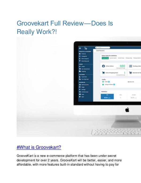 Groovekart Full Review — Does Is Really Work?! Groovekart Full Review PDF