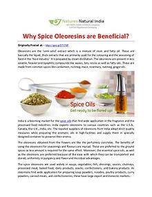 Why Spice Oleoresins are Beneficial?