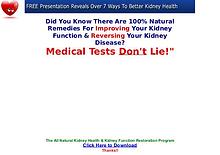 The All Natural Kidney Health Kidney Function Restoration PDF EBook F
