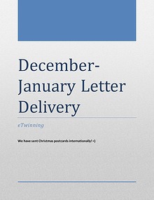 DECEMBER- JANUARY LETTER DELIVERY
