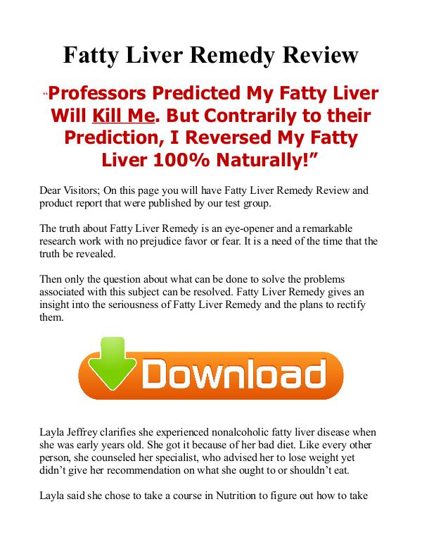 Fatty Liver Remedy PDF EBook Free Download Fatty Liver Remedy PDF EBook Free Download