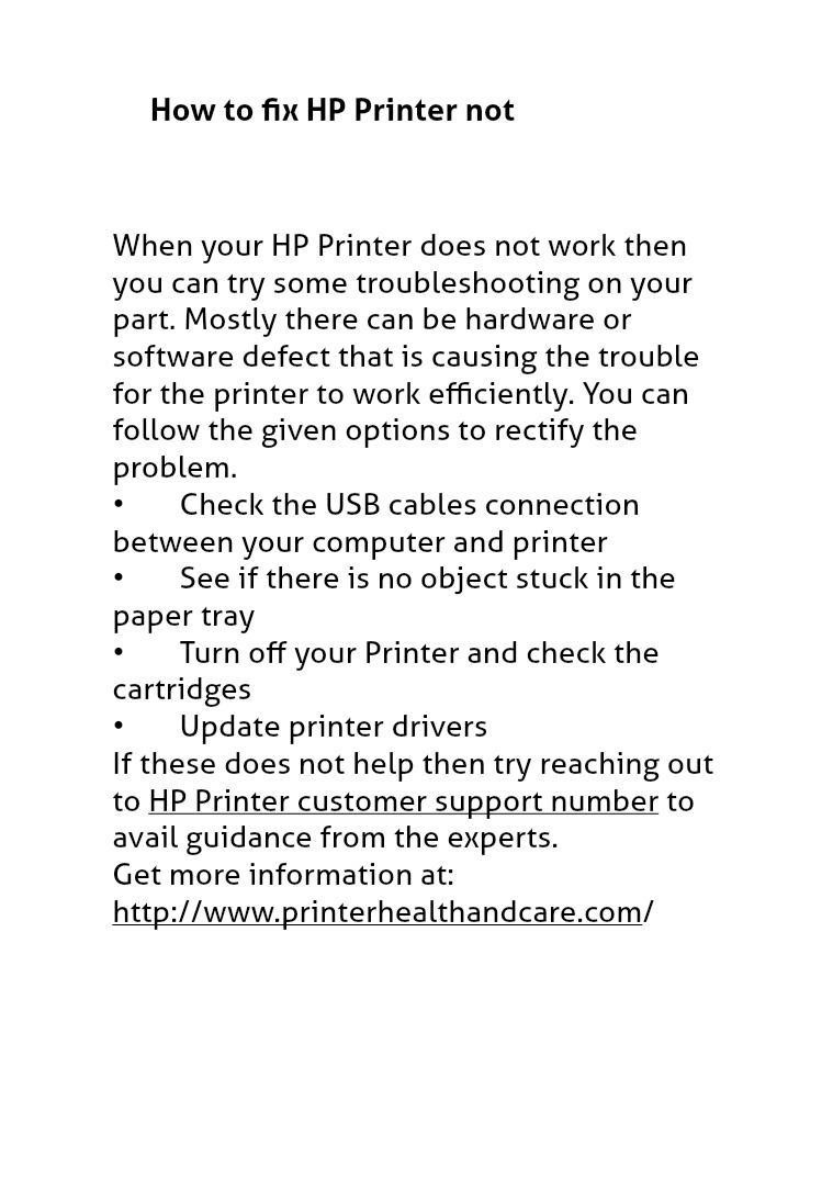 HP Printer Customer Service Phone Number HP Printer Customer Care Phone Number