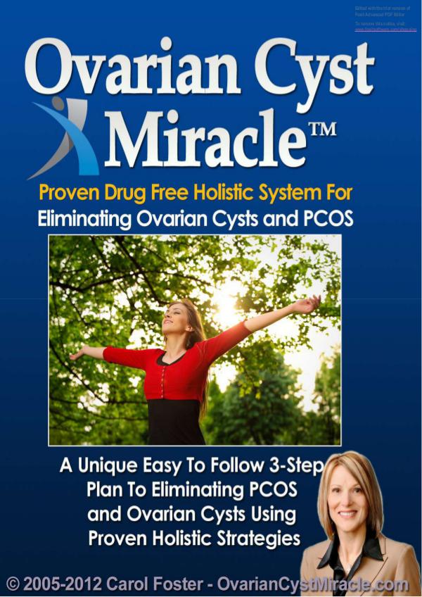 Ovarian Cyst Miracle PDF EBook Free Download Ovarian Cyst Miracle PDF EBook Free Download