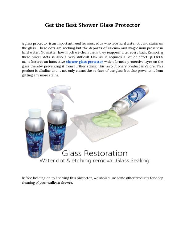 Best shower glass door cleaner and sealer Glass Enclosure