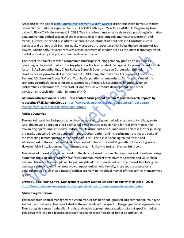 World Industries Train Control Management System Market Report 2025