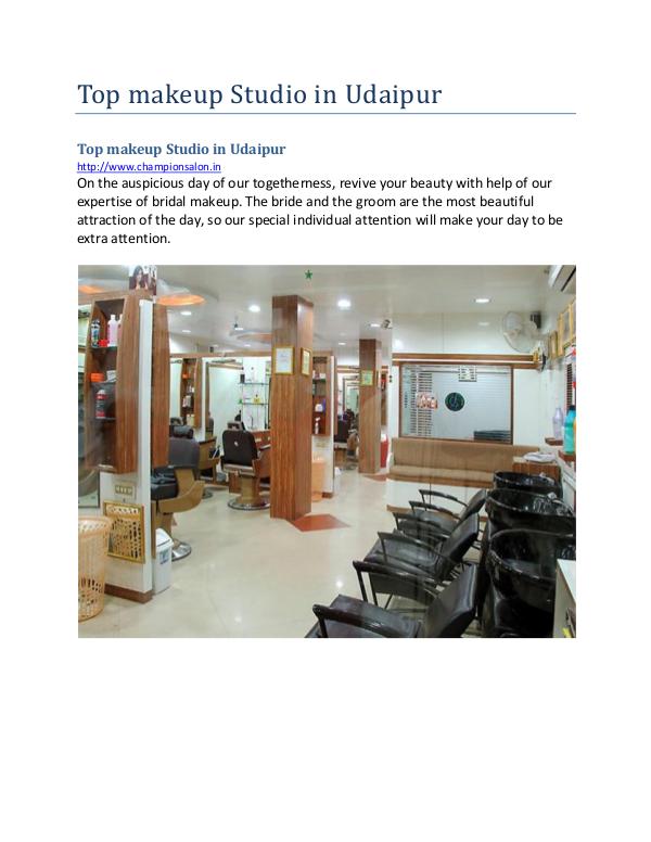 Top makeup studio in udaipur Top makeup Studio in udaipur