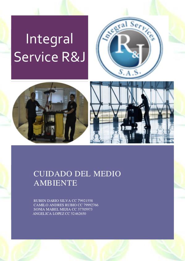 Mi primera revista CARTILLA AMBIENTAL INTEGRAL SERVICE R&J
