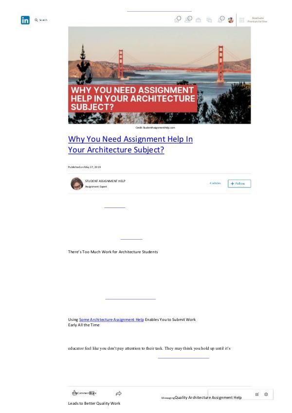 My first work Why-You-Need-Assignment-Help-In-Your-Architecture-