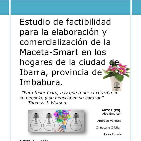 Proyecto Macetero-Smart PROYECTO MACETERO SMART