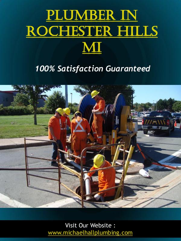 Plumber In Rochester Hills Mi | Call - 586-298-7285 | michaelhallplum Plumber In Rochester Hills Mi