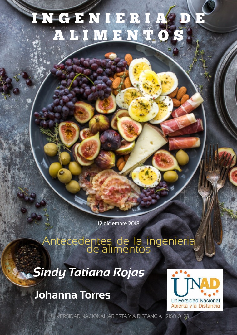 Mi primera revista de ingenieria de alimentos de la UNAD