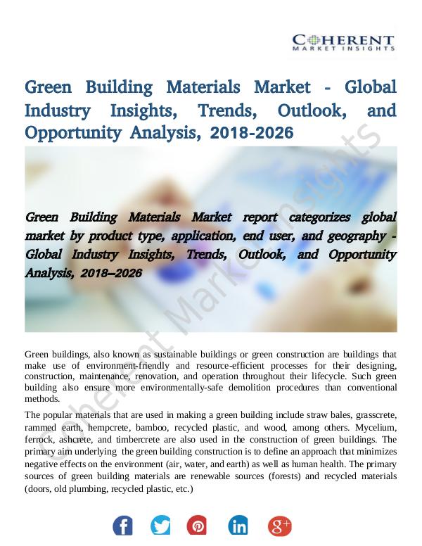 Market Research Green Building Material Market