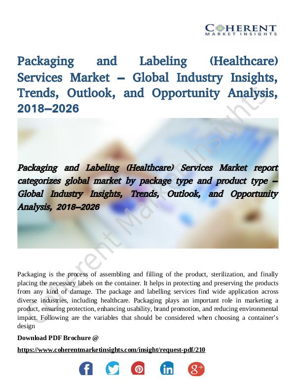 Packaging and Labeling (Healthcare) Services Marke