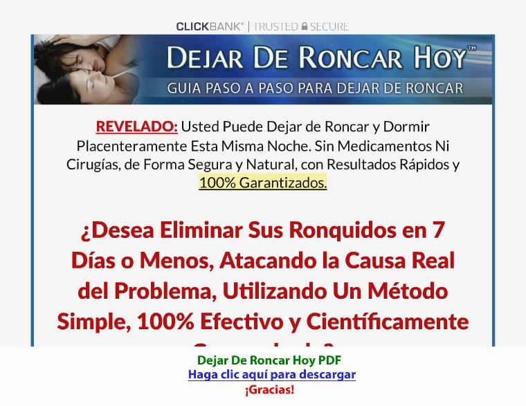 Dejar De Roncar Hoy [PDF]