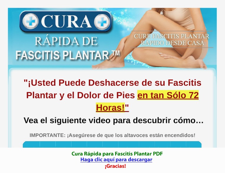 Cura Rápida para Fascitis Plantar [PDF]