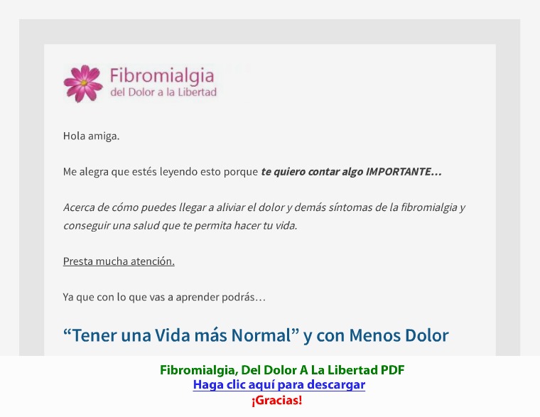 Fibromialgia, Del Dolor A La Libertad [PDF]