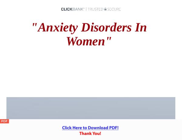Anxiety Disorders In Women PDF