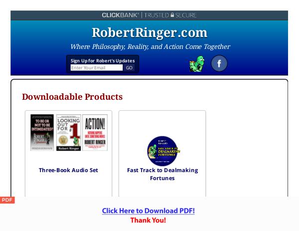 Robert Ringer's Bestsellers Three-Book Audio Set [PDF]