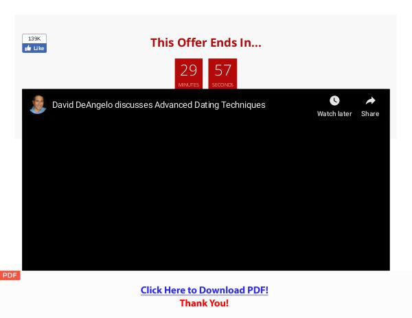 Advanced Dating Techniques Launch Special [PDF] Advanced Dating Techniques Launch Special