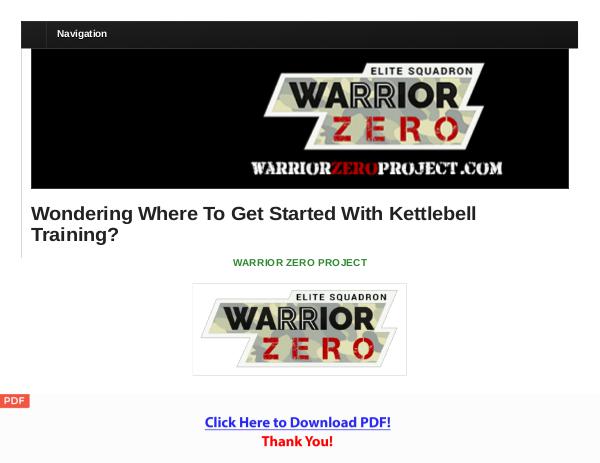 Warrior Zero Bodyweight Challenge [PDF] Warrior Zero Bodyweight Challenge