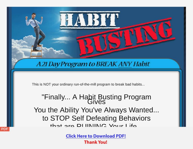 Break Bad Habits [PDF] Break Bad Habits