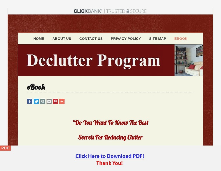 Declutter Program: Reduce Clutter In Your Home [PDF]